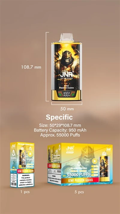Vape disponible de los soplos del gorila 55k de JNR Rage